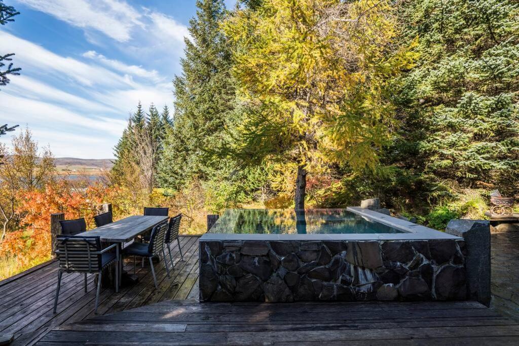 Luxury Lakefront Villa, Infinity Hot Tub And Sauna Grimsnes og Grafningshreppur ภายนอก รูปภาพ
