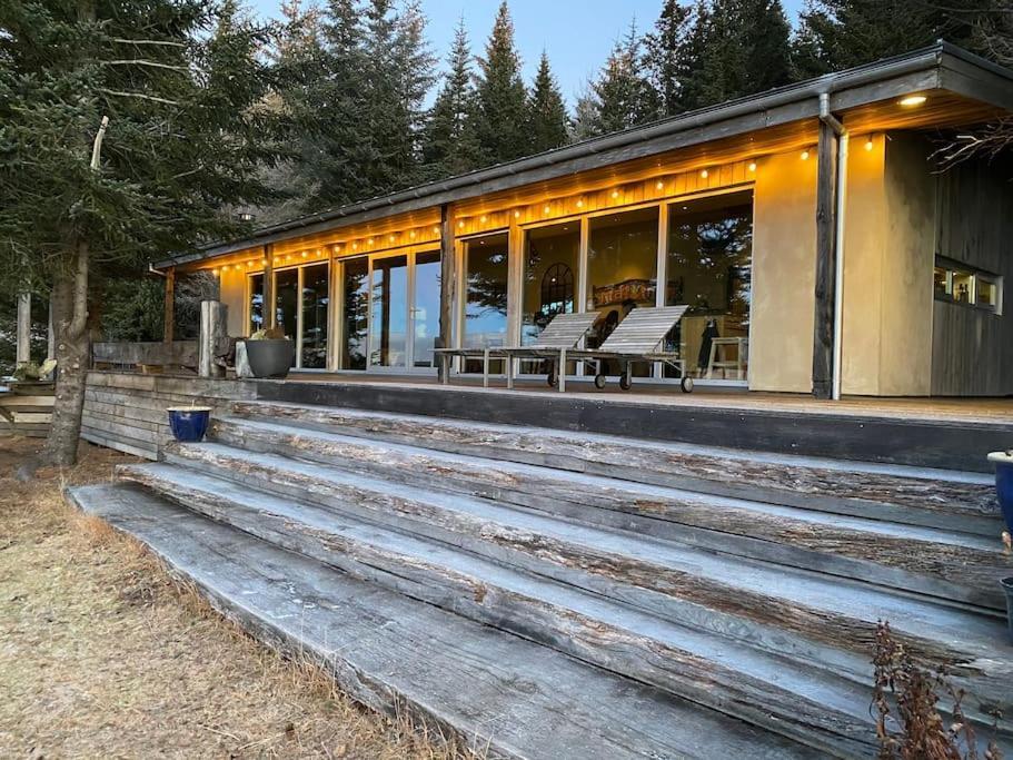 Luxury Lakefront Villa, Infinity Hot Tub And Sauna Grimsnes og Grafningshreppur ภายนอก รูปภาพ
